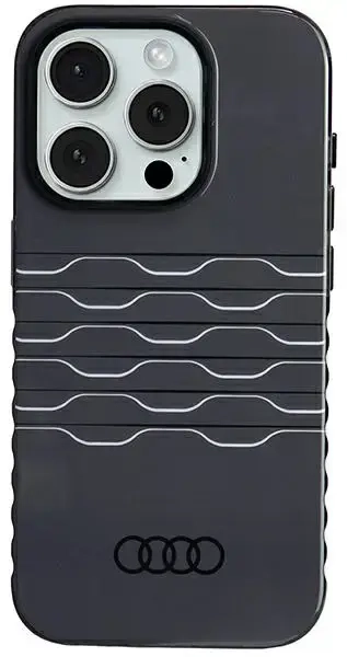 Audi IML MagSafe Case iPhone 15 Pro 6.1" czarny|black hardcase AU-IMLMIP15P-A6|D3-BK