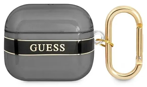 Guess TPU Printed Stripe Case for Airpods 3 Black