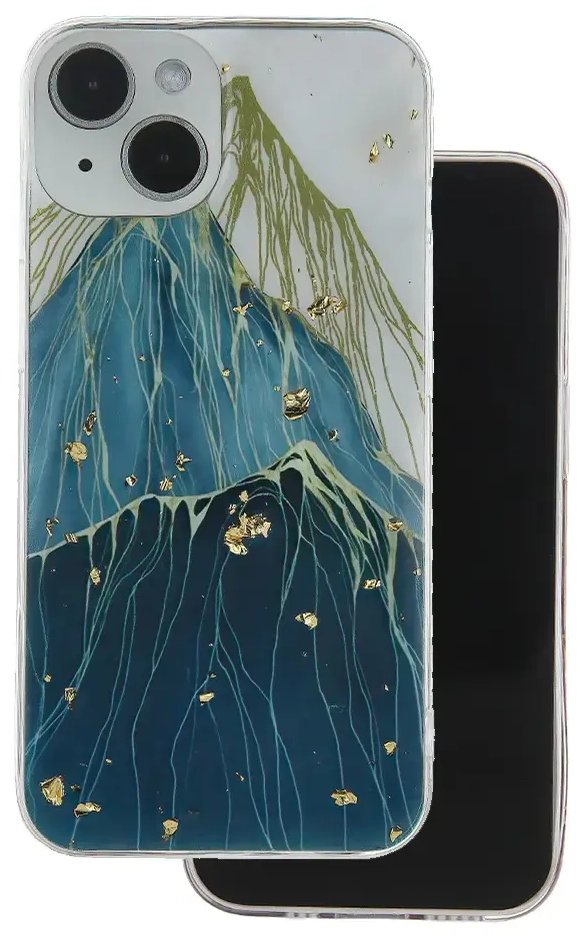 Fusion Gold Glam Mountain silicone case for Samsung A556 Galaxy A55 5G
