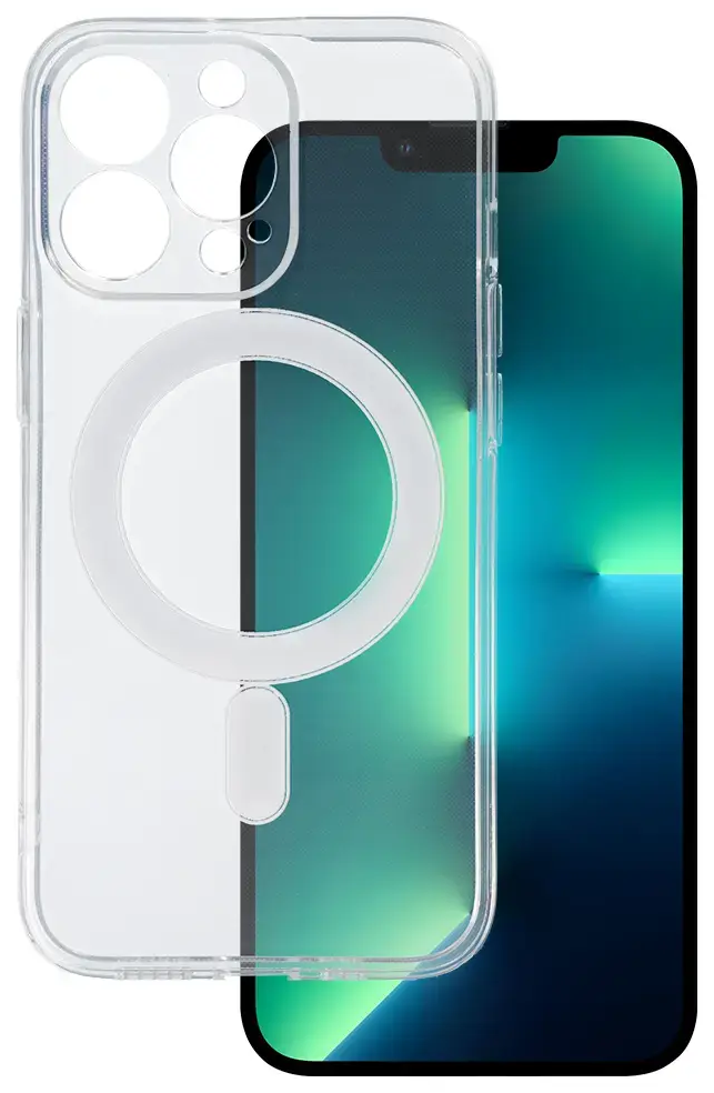 TEL PROTECT MagSilicone maciņš ar MagSafe atbalstu telefonam iPhone 13 Pro caurspīdīgs