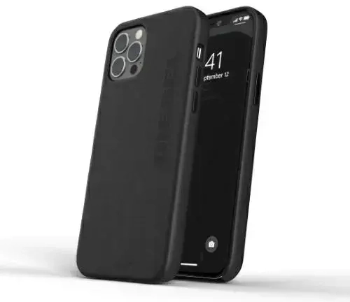 Diesel Moulded Case Premium LeatherWrap iPhone 12 Pro Max czarny/black 42517