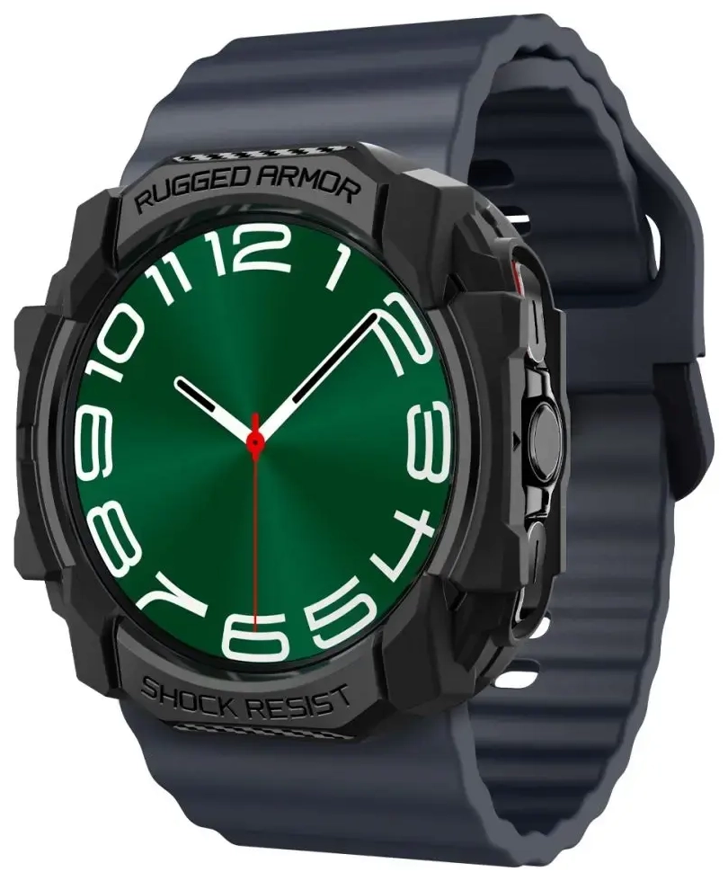 Spigen Rugged Armor Case for Samsung Galaxy Watch Ultra (47mm) - Matte Black