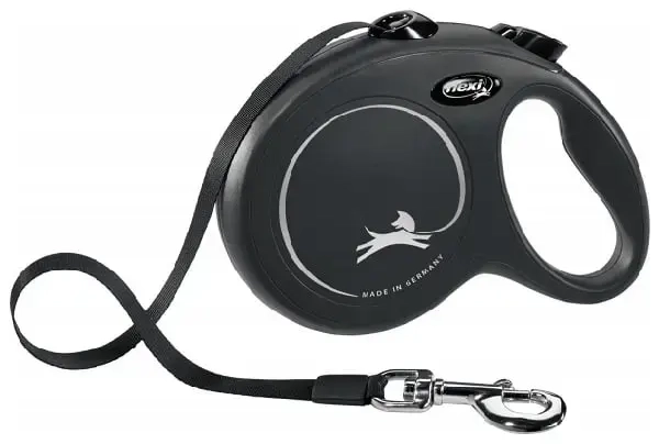 Инерционные поводки для собак : Trixie Flexi New Classic Tape Leashes, L: 8 м, черный