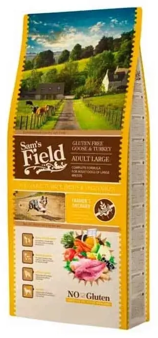 Sausa barība suņiem : Sams Field DOG GF Adult Large Goose and Turkey 13kg