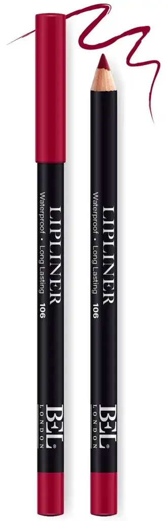Bel London, BEL London, Hydrogenated Vegetable Oil, Waterproof, Contour, Lip Liner, 106, 0.78 g