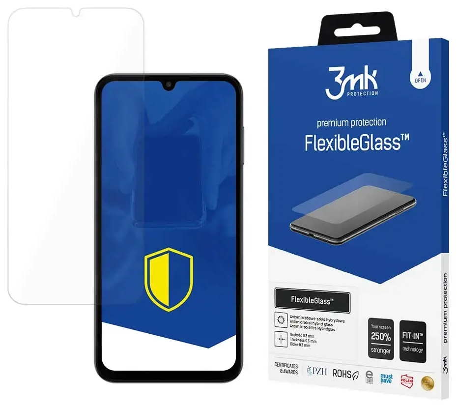3mk FlexibleGlass™ aizsargplēve telefona ekrānam Samsung Galaxy M15 5G (M156)