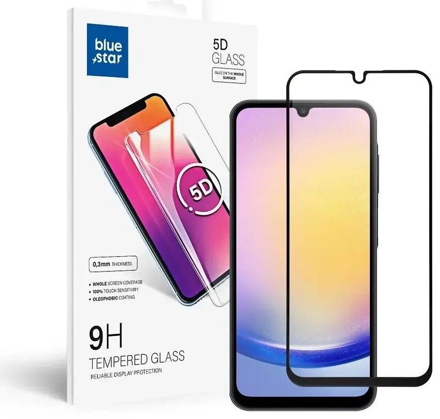 Blue Star 5D защитное стекло для телефона Samsung Galaxy A25 5G черный