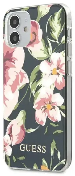 Guess GUHCP12SIMLFL03 iPhone 12 mini 5,4" granatowy|navy N°3 Flower Collection