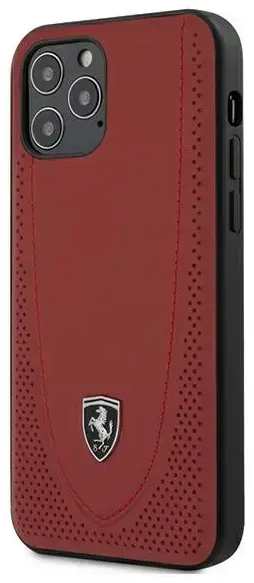 Ferrari FEOGOHCP12MRE iPhone 12|12 Pro 6,1" czerwony|red hardcase Off Track Perforated