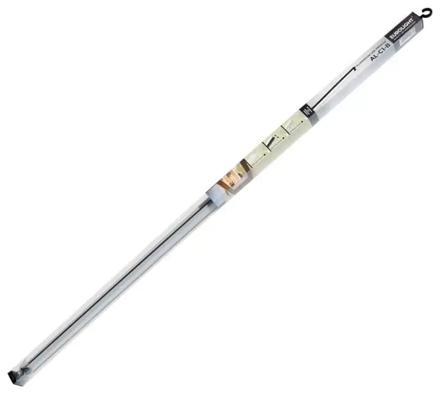 Aliuminio profilis LED juostai EUROLIGHT, virštinkinis, baltos spalvos, 1m kompl