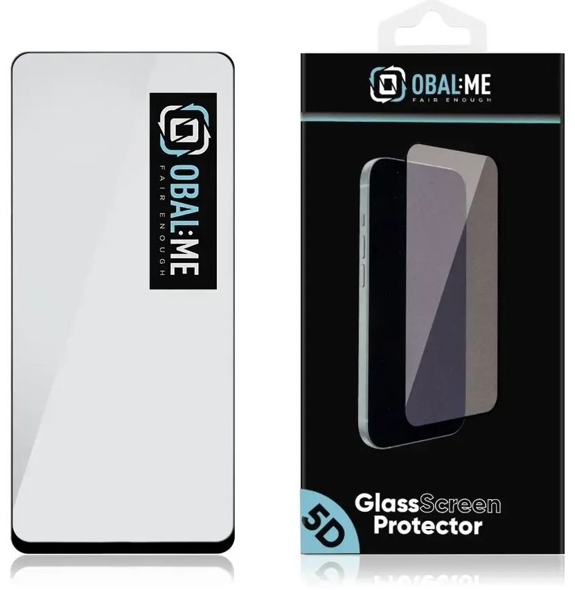 OBAL:ME 5D Tempered Glass Screen Protector for Samsung Galaxy Xcover7 Pro Black