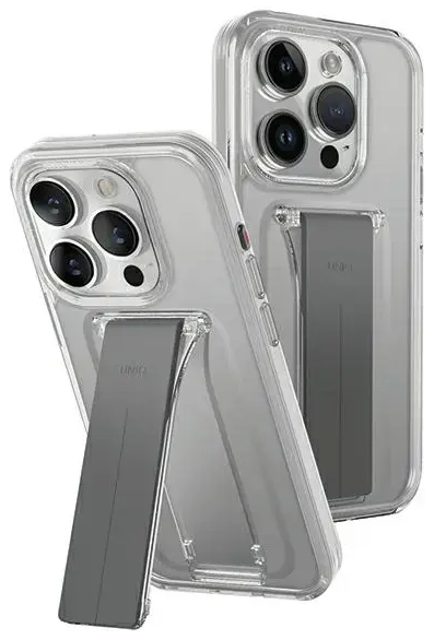 UNIQ etui Heldro Mount with Stand iPhone 15 Pro Max 6.7" przeźroczysty|lucent clear