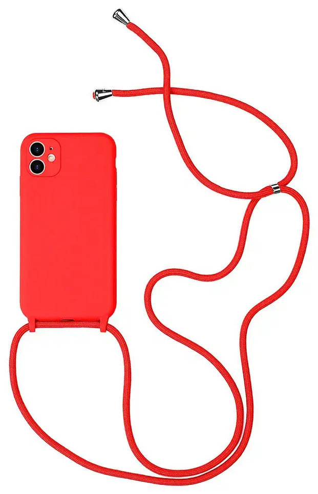 Strap Silicone maciņš telefonam iPhone 11 Pro sarkans