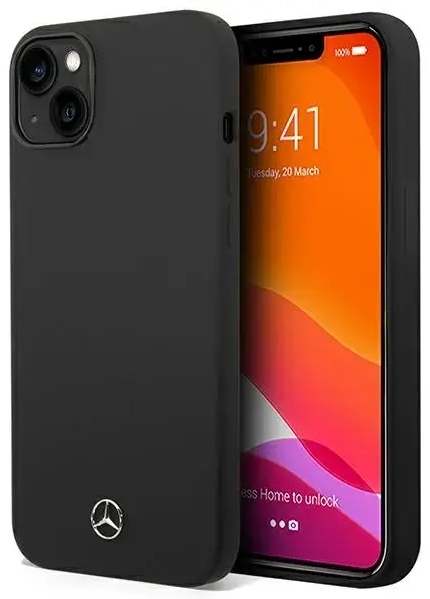 Mercedes MEHMP14MSILBK iPhone 14 Plus 6,7" czarny|black hardcase Silicone Line Magsafe