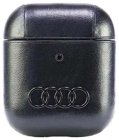 Audi Leather Big Logo AirPods 1|2 cover   czarny|black AU-AP-GT|D3-BK