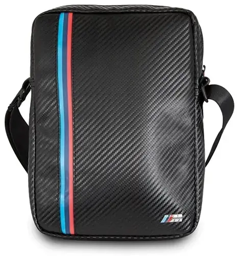 BMW BMTB8MCPBK 8" sülearvutikott, must Carbon | Tricolor Stripe