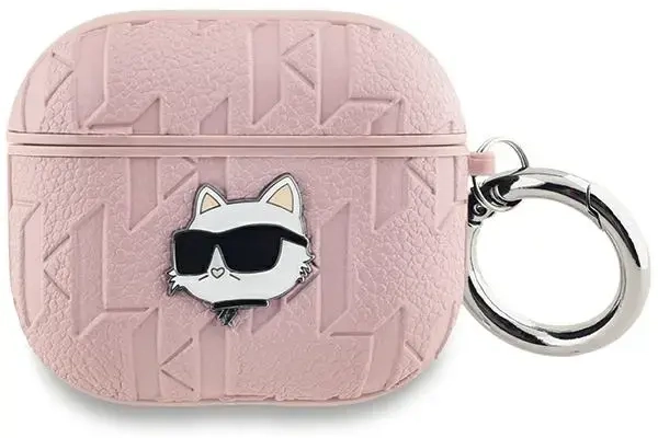 Karl Lagerfeld KLA3PGCHPP AirPods 3 cover różowy|pink Monogram Choupette Head