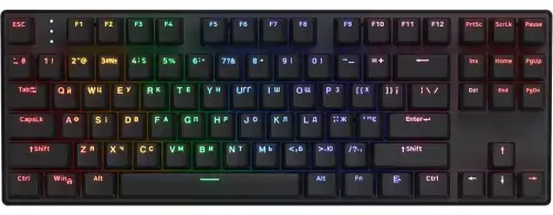 Hator HTK287UA Icefall Mecha Rainbow 87 juhtmevaba mänguklaviatuur ENG/UA/RU