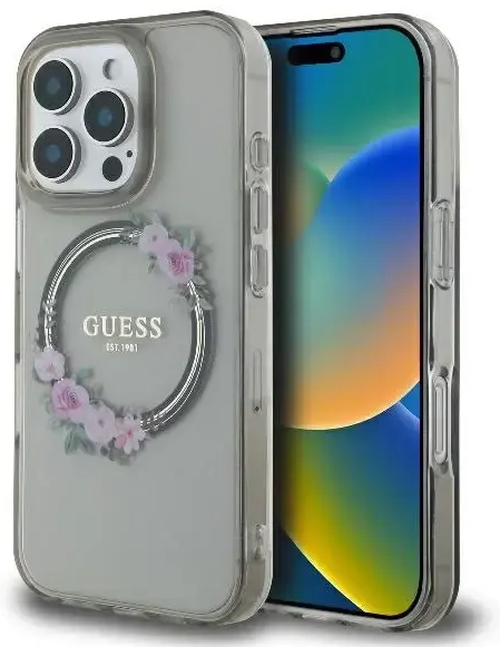 Guess GUHMP16LHFWFCK чехол для телефона для iPhone 16 Pro черный