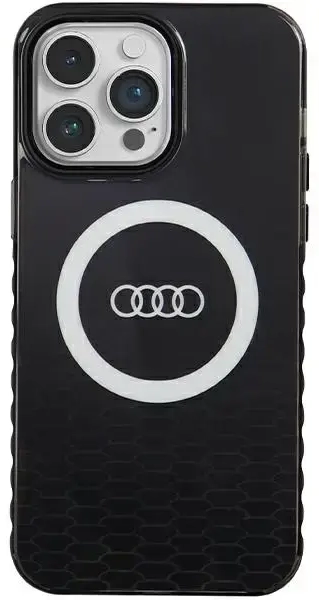 Audi IML Big Logo MagSafe Case iPhone 14 Pro Max 6.7" czarny|black hardcase AU-IMLMIP14PM-Q5|D2-BK