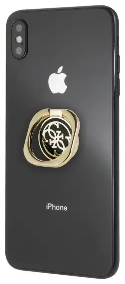 Guess Ring stand GURSEQGBK złoto-czarny |gold & black 4G