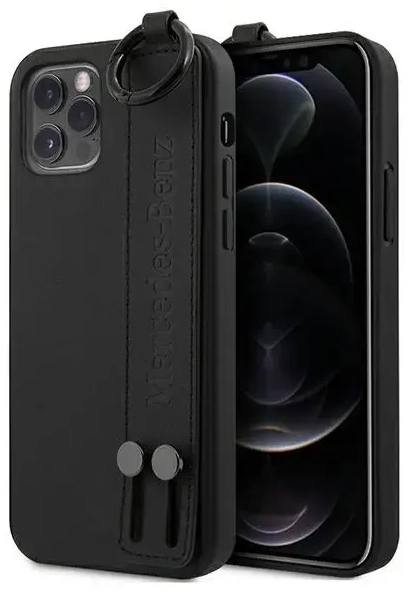 Mercedes MEHCP12LLSSBK iPhone 12 Pro Max 6,7" czarny|black hardcase Strap Line