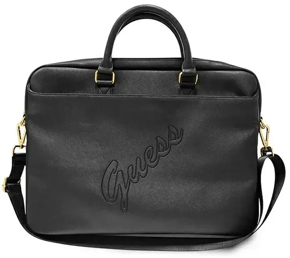 Guess Bag GUCB15PUSASBK 16 "black | black Saffiano Script