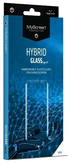 MS HybridGLASS Edge 3D apsauginis stiklas telefonui iPhone X | iPhone Xs | iPhone 11 Pro juodas