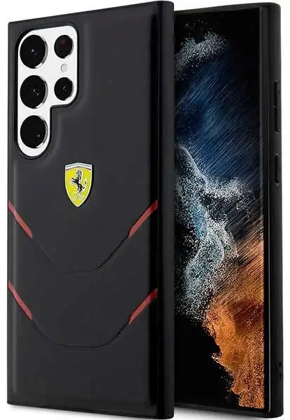Ferrari FEHCS23LPBAK S23 Ultra S918 czarny|black hardcase Hot Stamp Lines
