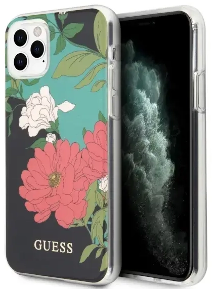 Guess GUHCN58IMLFL01 iPhone 11 Pro czarny|black N°1 Flower Collection
