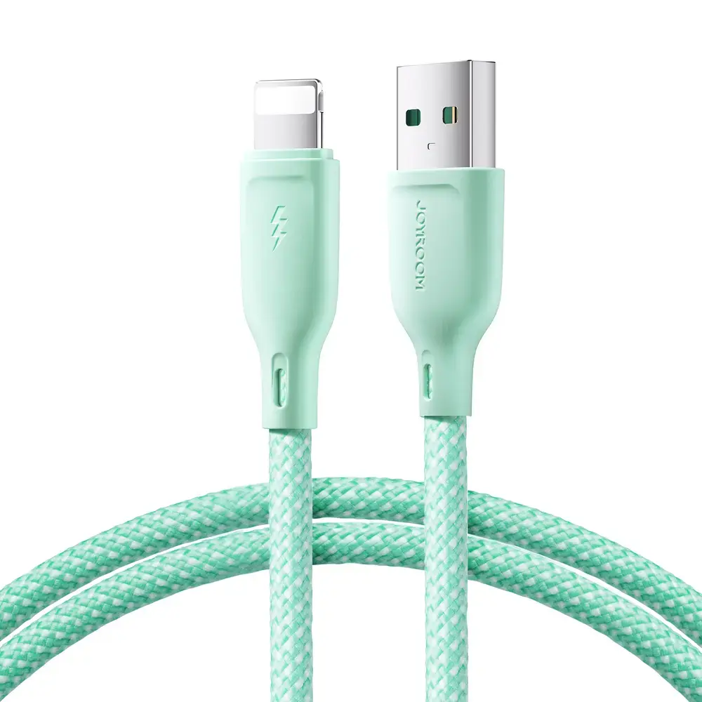 Joyroom Multi-Color Series S-A34 провод для передачи данных и зарядки | USB-A на Lightning | 15W | 1m | зелёный