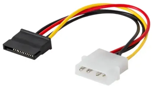 SAVIO AK-10 | 18 см | 1x4pin Molex | 1x15 pin SATA | Напряжение 12V DC|5V DC