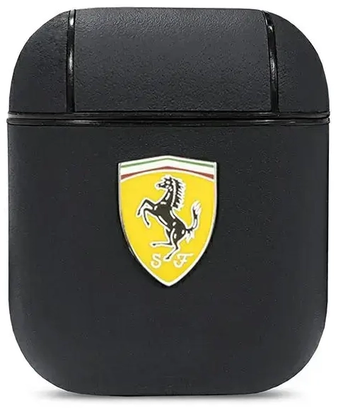 Ferrari FESA2LEBK AirPods cover czarny|black On Track Leather