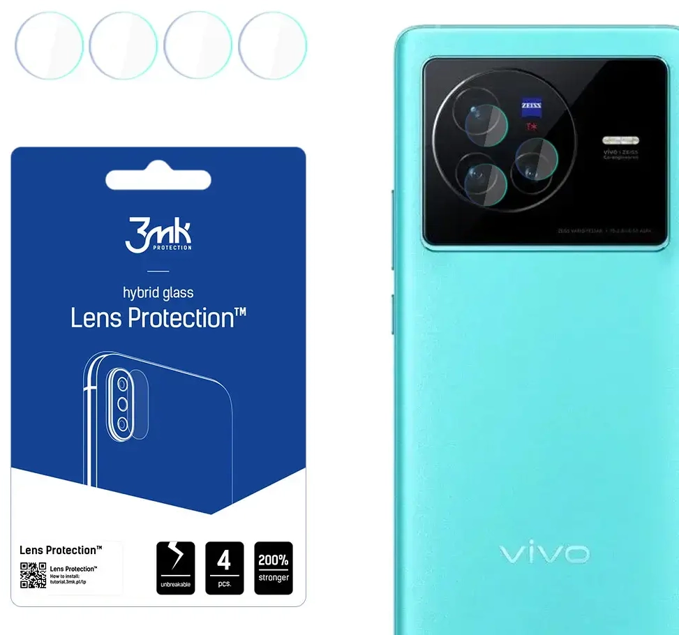 Vivo X80 - 3mk Lens Protection™ screen protector