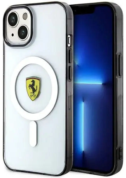 Ferrari FEHMP14SURKT iPhone 14 6,1" przezroczysty|transparent hardcase Outline Magsafe