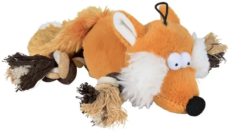 Plīša rotaļlieta : Trixie Fox with rope, 34 cm