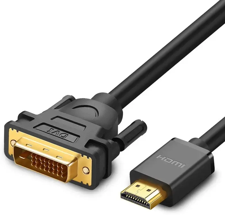 Ugreen HDMI - DVI kaabel 4K 60Hz 30AWG 1m must (30116)