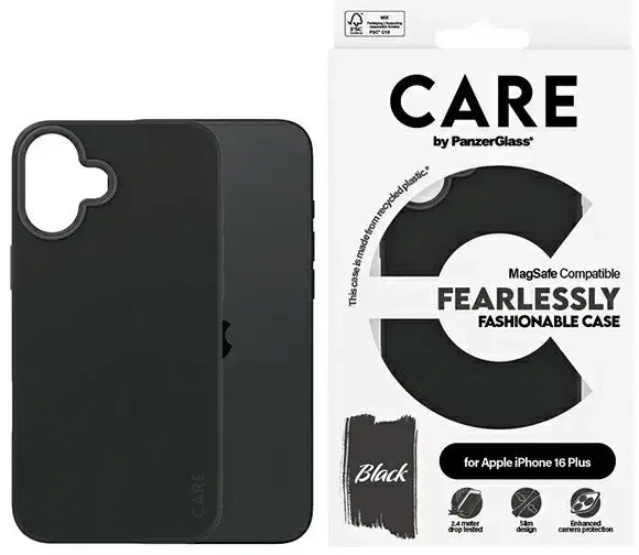 CARE by PanzerGlass Fashion Case iPhone 16 Plus 6.7" czarny|black MagSafe 1379
