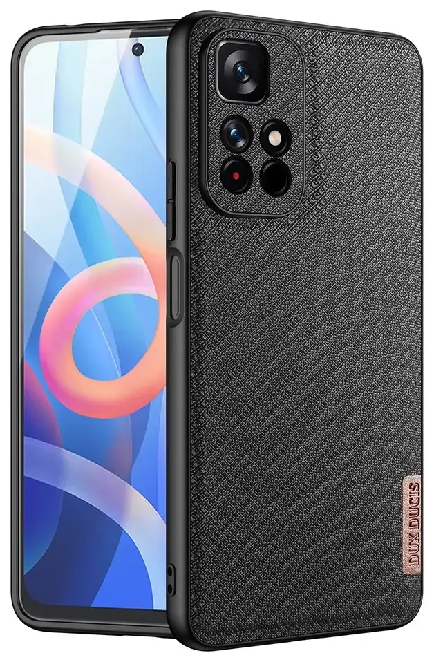 Dux Ducis Fino case cover covered with nylon material Poco M4 Pro 5G black