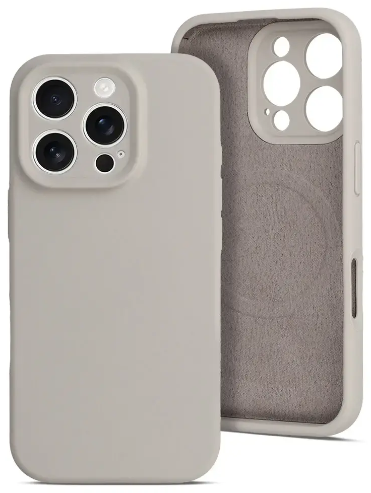 MagColor Pure telefono dėklas iPhone 16 Pro Max smėlio spalvos