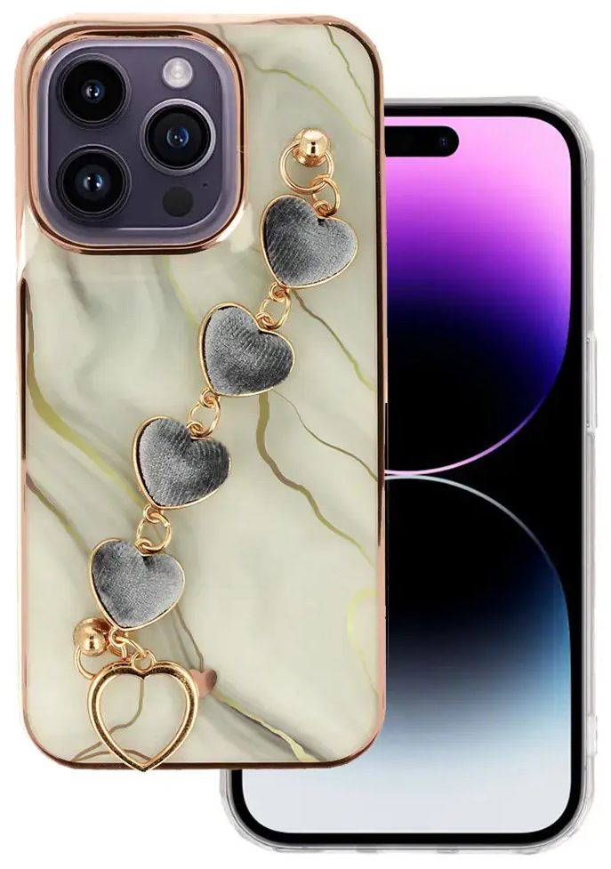Trend telefono dėklas iPhone 14 Plus baltas (dizainas 1)
