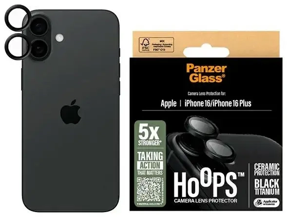 PanzerGlass Hoops Ceramic Lens Protector iPhone 16 6.1" | 16 Plus 6.7" 1281