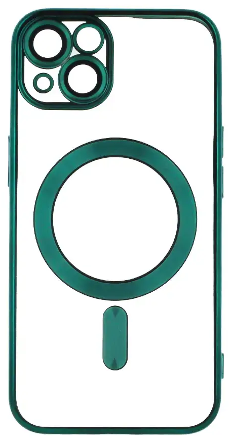 Color Chrome Mag telefoni ümbris MagSafe toega iPhone 16e roheline