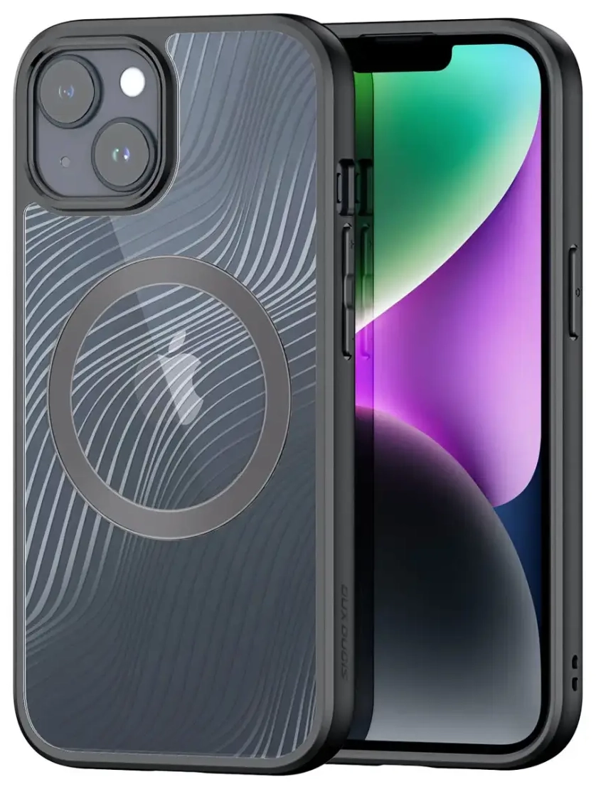 Dux Ducis Aimo Mag Armored telefoni ümbris MagSafe toega iPhone 15 Plus must