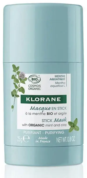 Klorane Organic Mint Clay Mask Stick 25g