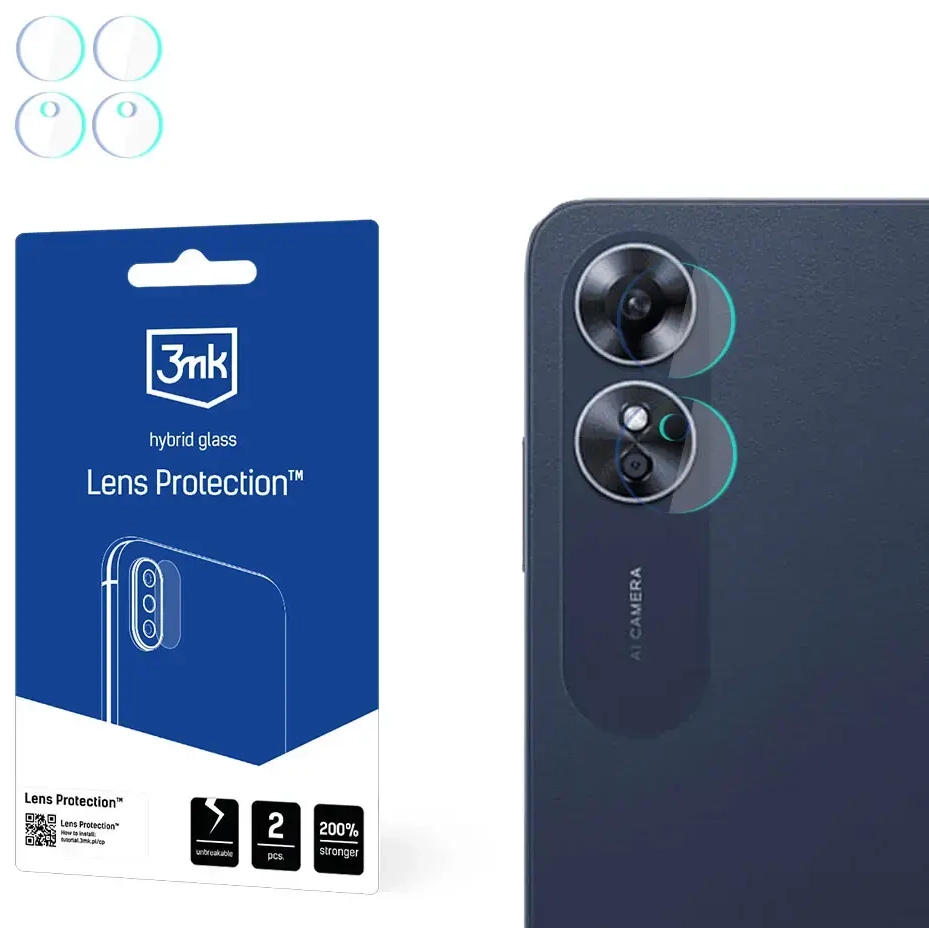 Oppo A17 - 3mk Lens Protection™ screen protector
