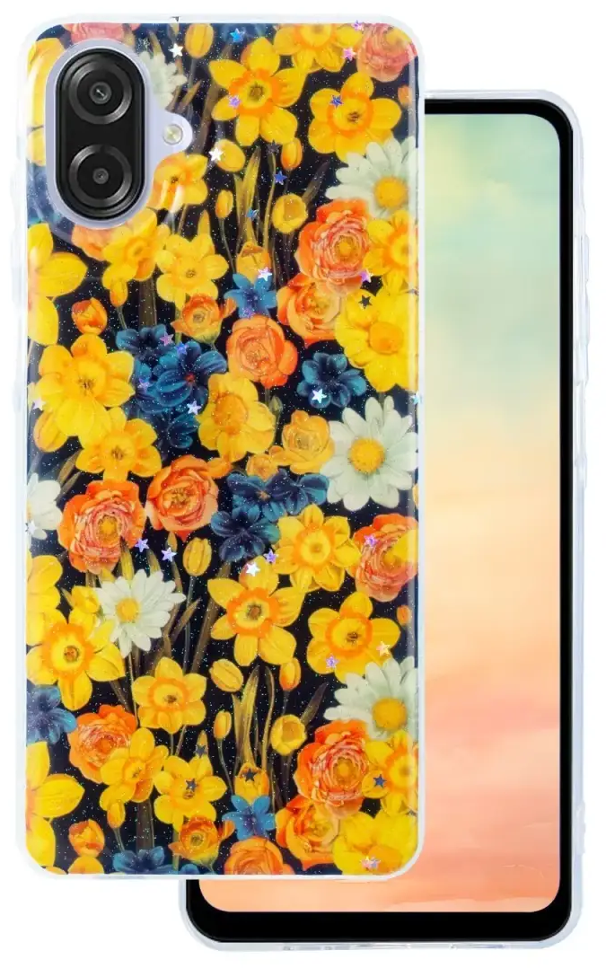 Glow Glam case for Samsung Galaxy A07 4G orange