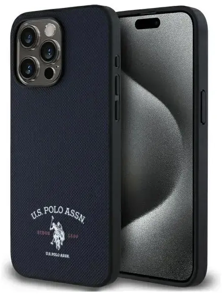 US Polo USHCP15XPARV iPhone 15 Pro Max    6,7" granatowy|navy Printed DH Logo
