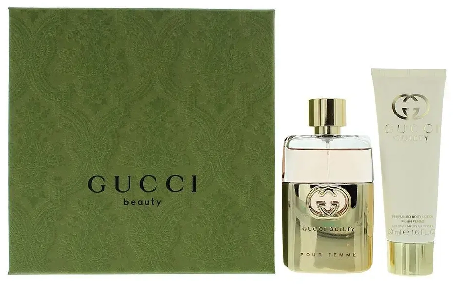 Set Gucci: Guilty, Eau De Parfum, For Women, 50 ml + Guilty, Moisturizing, Body Lotion, 50 ml