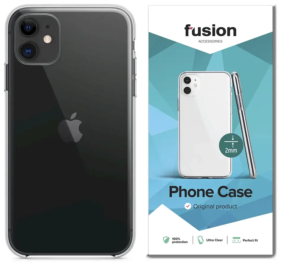 Fusion Ultra Clear Series 2 mm Silikona Aizsargapvalks LG K41S Caurspīdīgs (EU Blister)